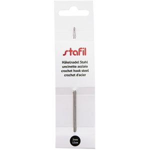 Haaknaald staal 12cm 2.00mm
