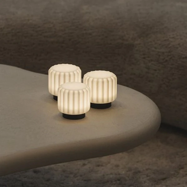 Atelier Pierre Dentelles 9 set van 3 draadloze lampen black - Afbeelding 3