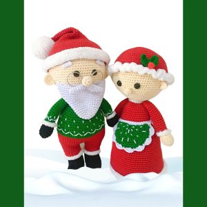Haakpatroon Kerstman en Vrouw – Mr & Mrs Claus