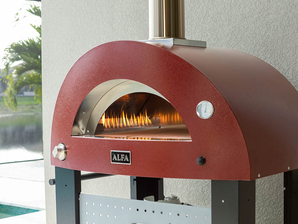 Alfa Forni Moderno 2 pizzaoven GAS EN HOUT - Afbeelding 6