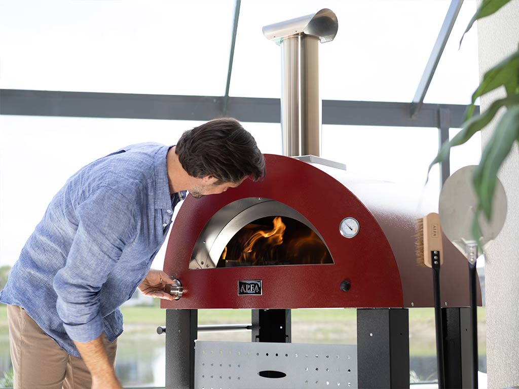 Alfa Forni Moderno 2 pizzaoven GAS EN HOUT - Afbeelding 8