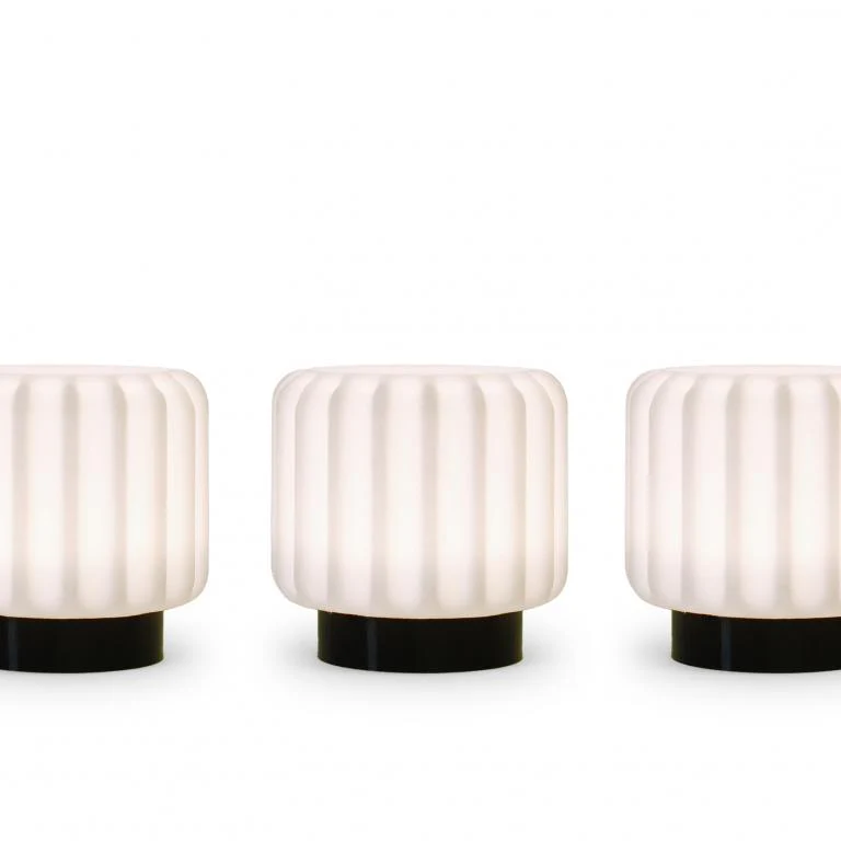 Atelier Pierre Dentelles 9 set van 3 draadloze lampen black - Afbeelding 2