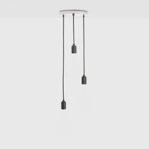 TALA Triple Graphite Pendant + white canopy -50%