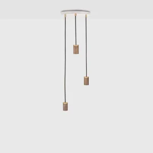 TALA Triple Walnut Pendant + white canopy -50%